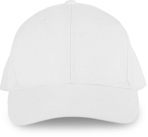 6 PANELS ORGANIC COTTON CAP Fehér 