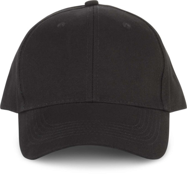 6 PANELS ORGANIC COTTON CAP Fekete 