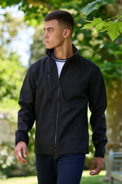 ABLAZE 3 LAYER PRINTABLE SOFTSHELL JACKET Kék 
