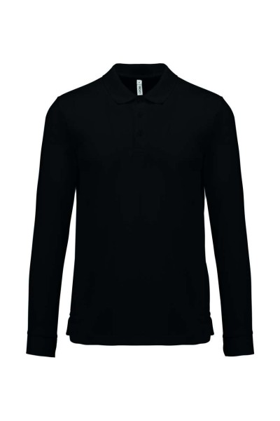 ADULT COOL PLUS® LONG-SLEEVED POLO SHIRT Fekete 
