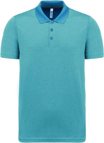 ADULT SHORT-SLEEVED MARL POLO SHIRT Kék 