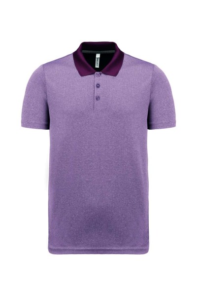 ADULT SHORT-SLEEVED MARL POLO SHIRT Piros 