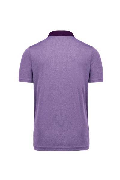 ADULT SHORT-SLEEVED MARL POLO SHIRT Piros 