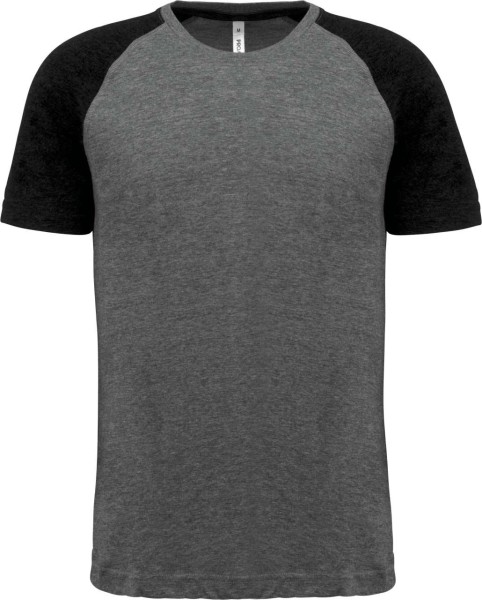 ADULT TRIBLEND TWO-TONE SPORTS SHORT-SLEEVED T-SHIRT Szürke 