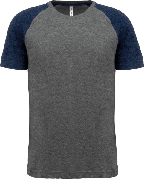 ADULT TRIBLEND TWO-TONE SPORTS SHORT-SLEEVED T-SHIRT Szürke 