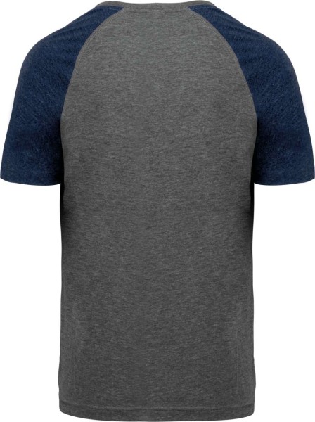 ADULT TRIBLEND TWO-TONE SPORTS SHORT-SLEEVED T-SHIRT Szürke 