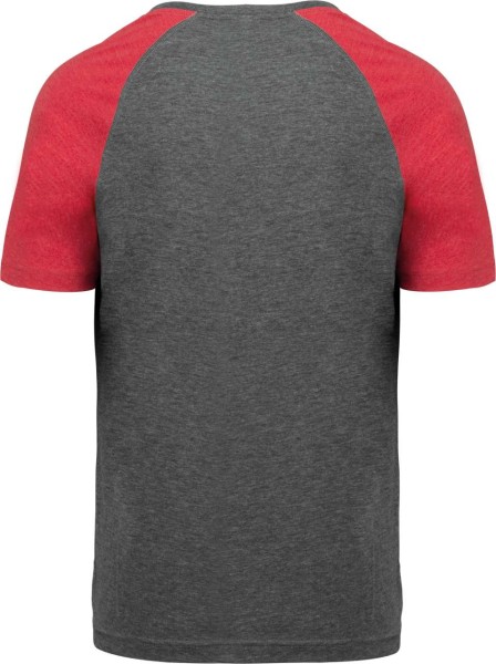 ADULT TRIBLEND TWO-TONE SPORTS SHORT-SLEEVED T-SHIRT Szürke 
