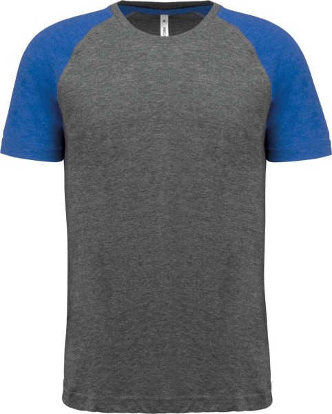ADULT TRIBLEND TWO-TONE SPORTS SHORT-SLEEVED T-SHIRT Szürke 