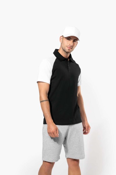 BASEBALL - SHORT-SLEEVED POLO SHIRT Fekete 
