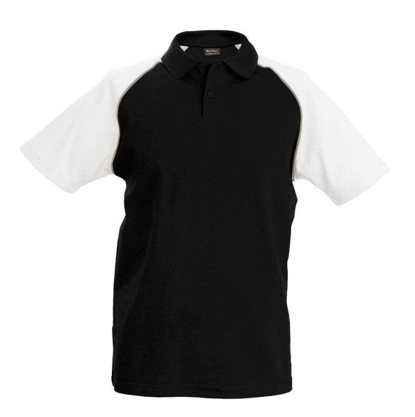 BASEBALL - SHORT-SLEEVED POLO SHIRT Fekete 