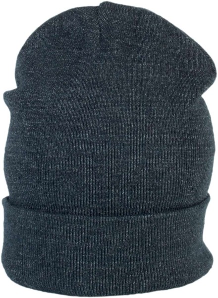 BEANIE WITH TURN-UP Kék 