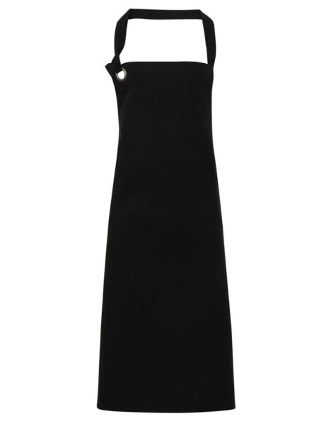 'CALIBRE' HEAVY COTTON CANVAS BIB APRON Fekete 