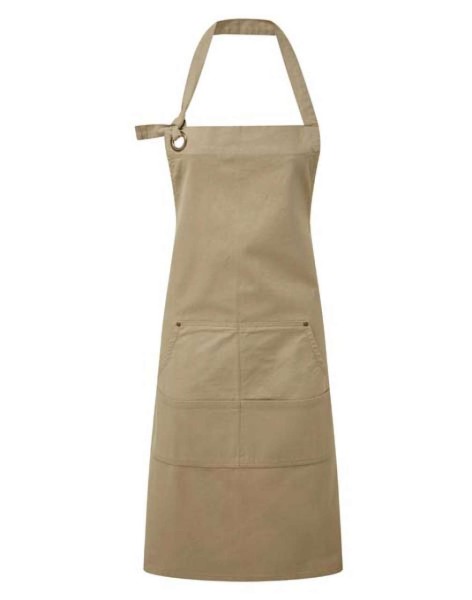 'CALIBRE' HEAVY COTTON CANVAS POCKET APRON Barna 