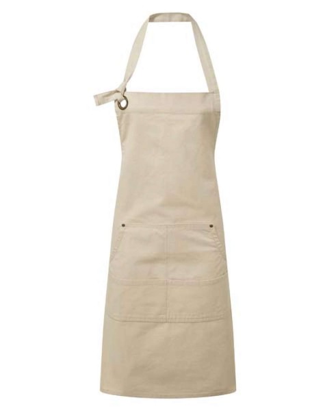 'CALIBRE' HEAVY COTTON CANVAS POCKET APRON Barna 