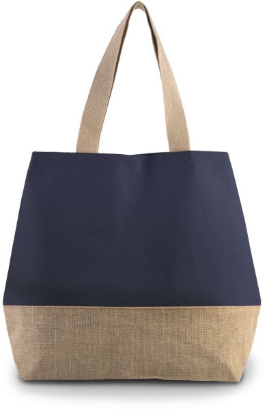 CANVAS & JUTE HOLD-ALL SHOPPER BAG Kék 