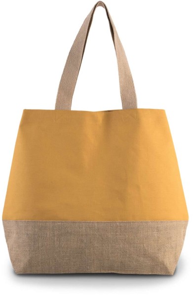 CANVAS & JUTE HOLD-ALL SHOPPER BAG Narancssárga 