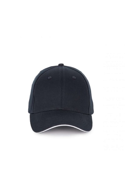 CAP WITH CONTRASTING SANDWICH PEAK - 6PANELS Kék 