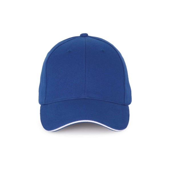 CAP WITH CONTRASTING SANDWICH PEAK - 6PANELS Kék 