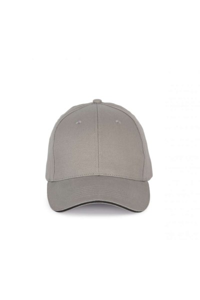 CAP WITH CONTRASTING SANDWICH PEAK - 6PANELS Szürke 