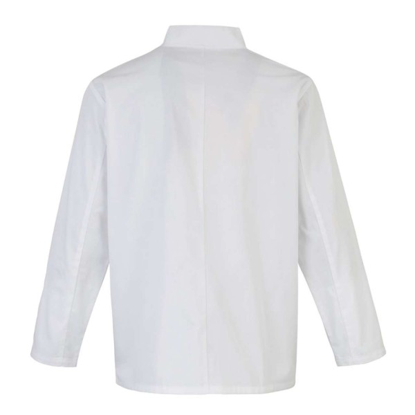 CHEF'S LONG SLEEVE STUD JACKET Fehér 