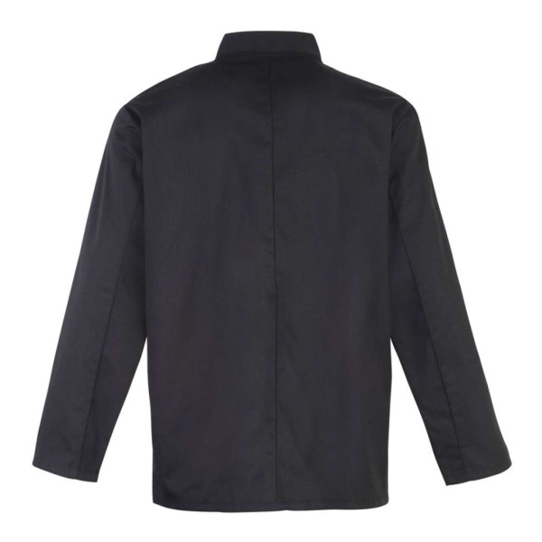 CHEF'S LONG SLEEVE STUD JACKET Fekete 