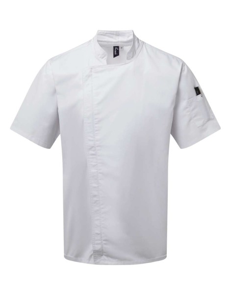 CHEF'S ZIP-CLOSE SHORT SLEEVE JACKET Fehér 