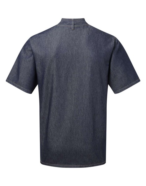 CHEF'S ZIP-CLOSE SHORT SLEEVE JACKET Kék 