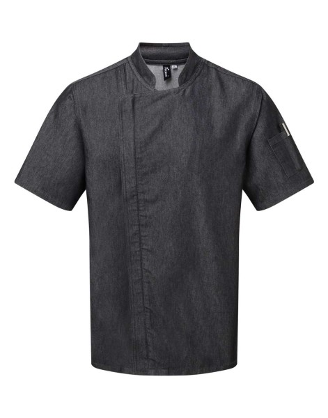 CHEF'S ZIP-CLOSE SHORT SLEEVE JACKET Szürke 