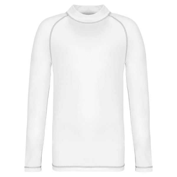 CHILDREN’S LONG-SLEEVED TECHNICAL T-SHIRT WITH UV PROTECTION Fehér 