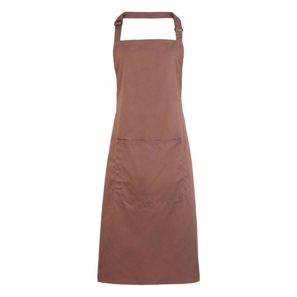 'COLOURS COLLECTION’ BIB APRON WITH POCKET Barna 