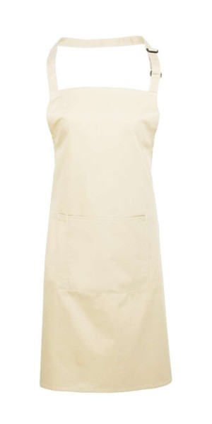 'COLOURS COLLECTION’ BIB APRON WITH POCKET Barna 