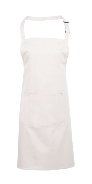 'COLOURS COLLECTION’ BIB APRON WITH POCKET Fehér 