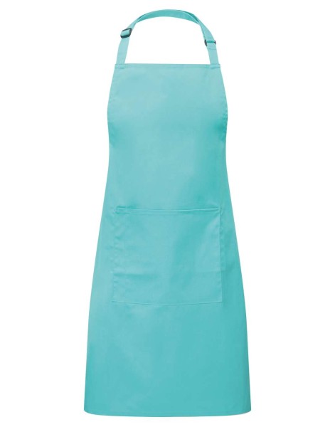 'COLOURS COLLECTION’ BIB APRON WITH POCKET Kék 