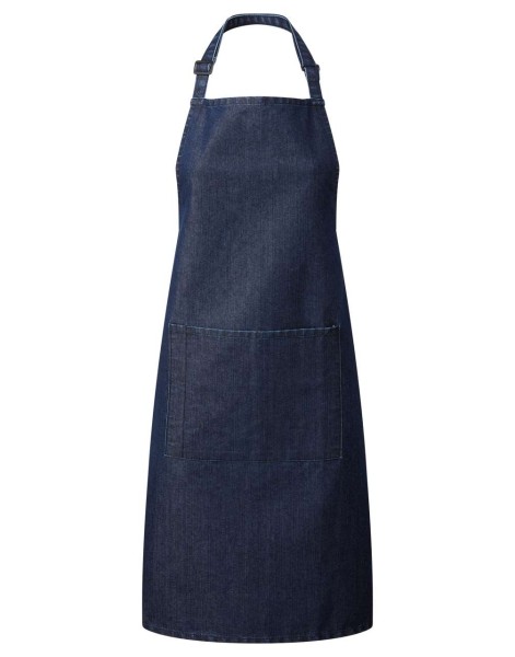 'COLOURS COLLECTION’ BIB APRON WITH POCKET Kék 