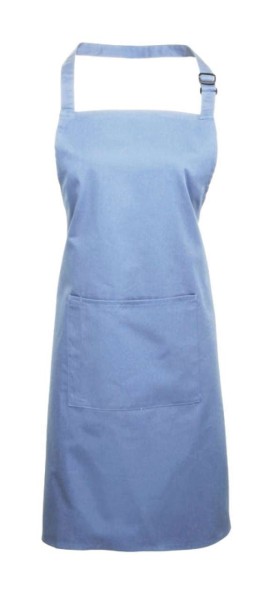 'COLOURS COLLECTION’ BIB APRON WITH POCKET Kék 