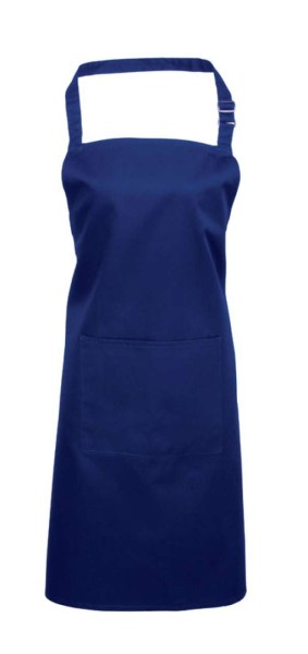 'COLOURS COLLECTION’ BIB APRON WITH POCKET Kék 