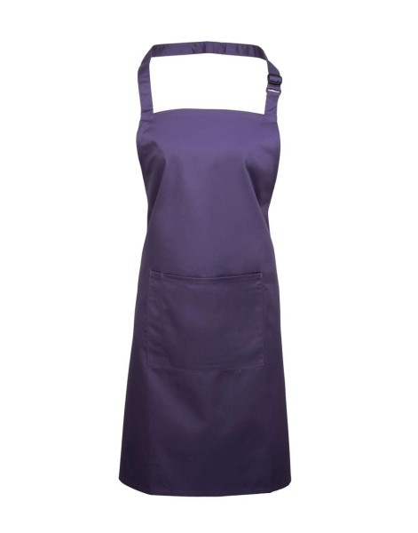 'COLOURS COLLECTION’ BIB APRON WITH POCKET Lila 
