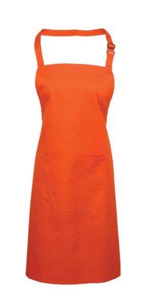 'COLOURS COLLECTION’ BIB APRON WITH POCKET Narancssárga 