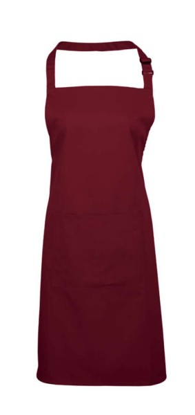 'COLOURS COLLECTION’ BIB APRON WITH POCKET Piros 