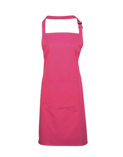 'COLOURS COLLECTION’ BIB APRON WITH POCKET Rózsaszín 