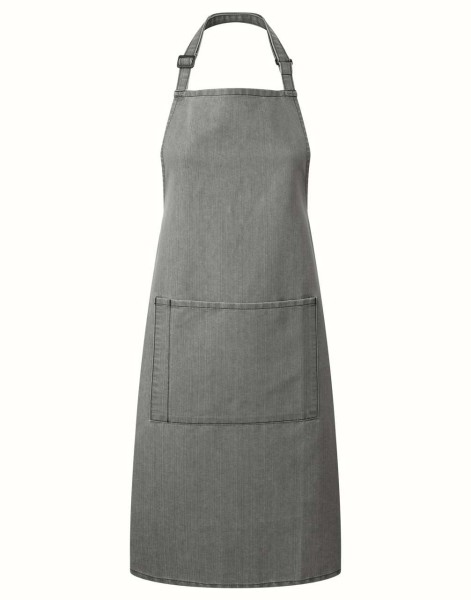 'COLOURS COLLECTION’ BIB APRON WITH POCKET Szürke 