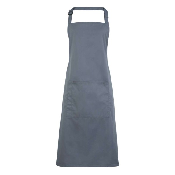 'COLOURS COLLECTION’ BIB APRON WITH POCKET Szürke 
