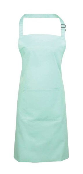 'COLOURS COLLECTION’ BIB APRON WITH POCKET Zöld 
