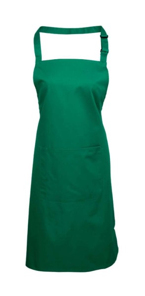 'COLOURS COLLECTION’ BIB APRON WITH POCKET Zöld 
