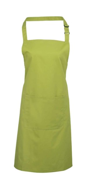 'COLOURS COLLECTION’ BIB APRON WITH POCKET Zöld 