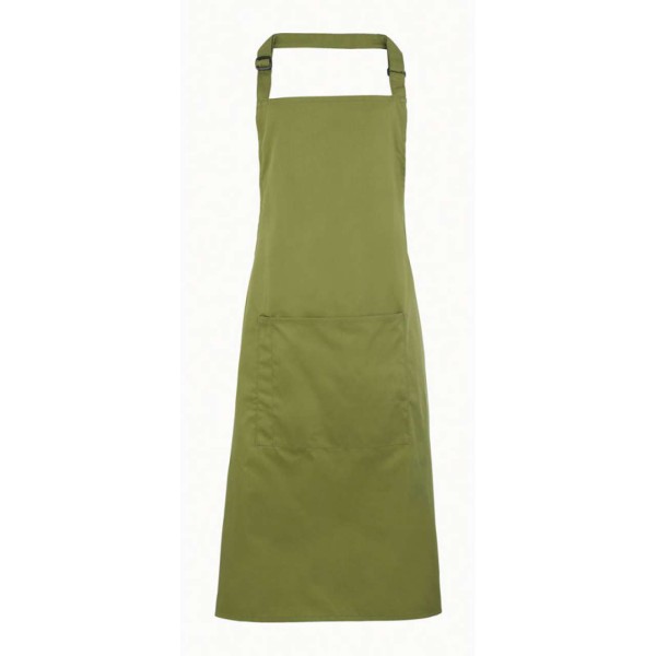 'COLOURS COLLECTION’ BIB APRON WITH POCKET Zöld 