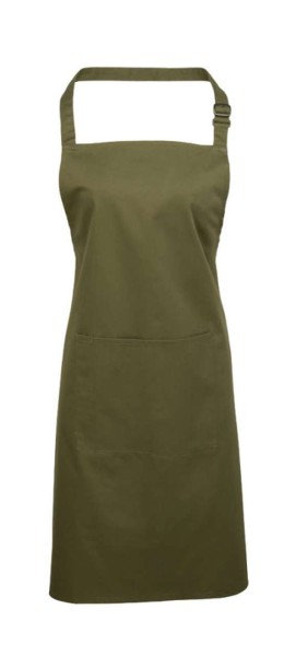 'COLOURS COLLECTION’ BIB APRON WITH POCKET Zöld 