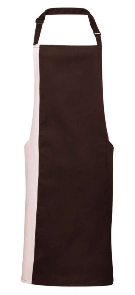 'COLOURS COLLECTION’ CONTRAST BIB APRON Barna 
