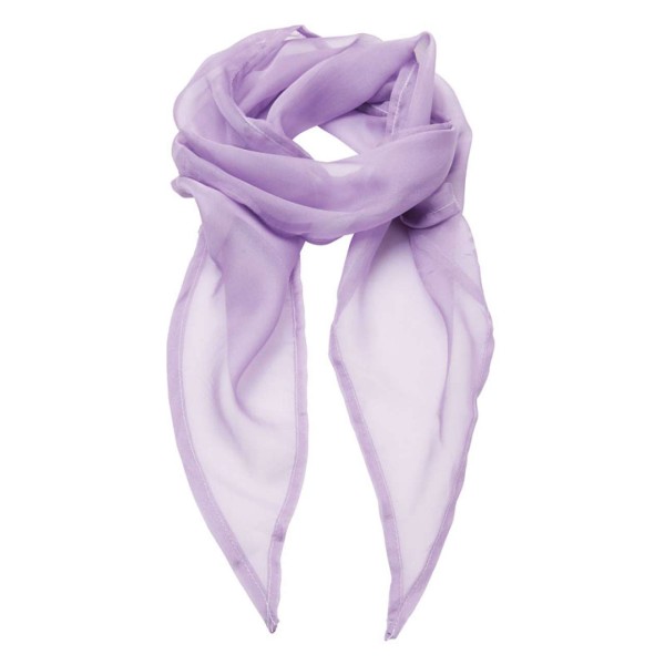 'COLOURS COLLECTION' PLAIN CHIFFON SCARF Lila 