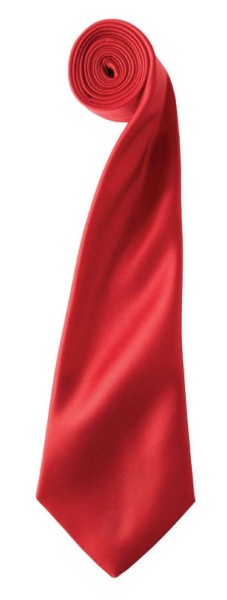 'COLOURS COLLECTION' SATIN TIE Piros 